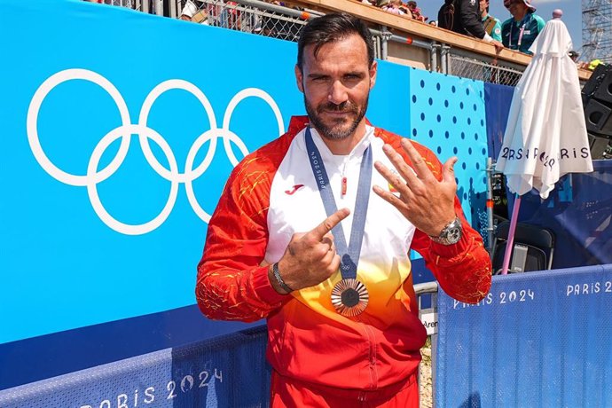 El palista español Saúl Craviotto sumó su sexta medalla en los Juegos Olímpicos con su bronce en el K4 500 metros de Paris 2024.