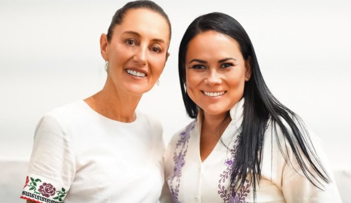 Archivo - Claudia Sheinbaum y Alejandra del Moral Vela