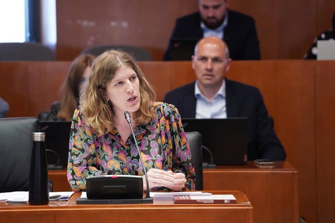 Archivo - La diputada del PP Aragón, Silvia Casas, portavoz de este grupo en la Comisión de Bienestar Social y Familia de las Cortes de Aragón.