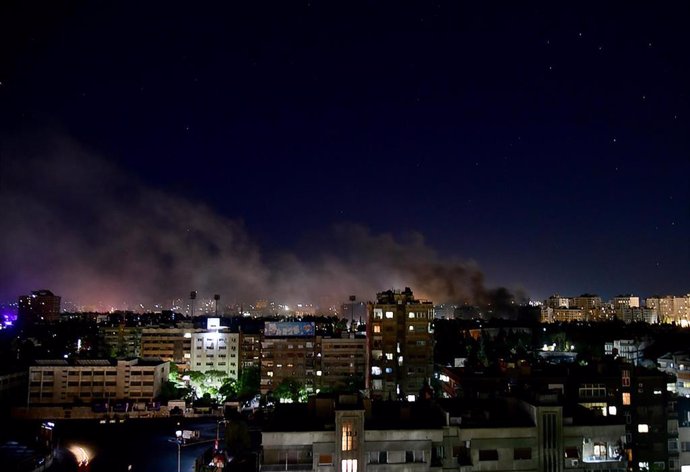 Imagen de archivo de un ataque israelí en Siria