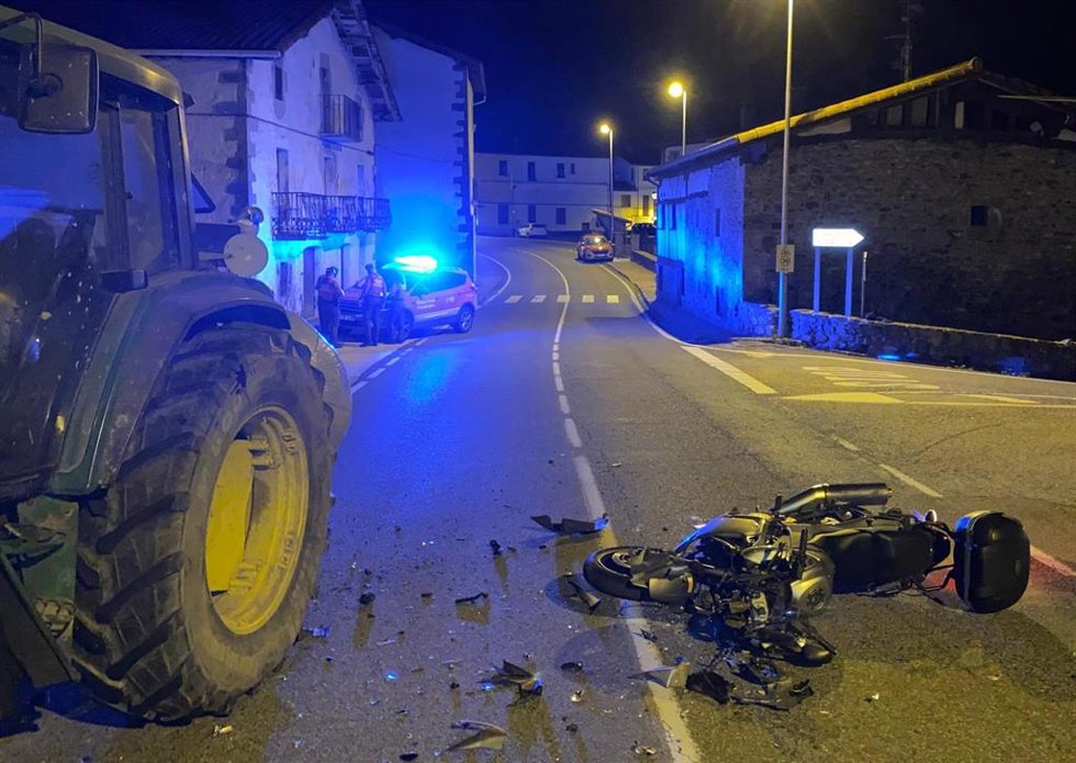 Imagen de la moto implicada en el accidente.