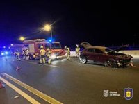Herida una persona tras un accidente de tráfico en la A-7 a la altura de la salida de El Limonar en Málaga capital