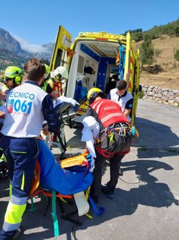 Trasladada a Valdecilla desde Tama en helicóptero una mujer con una embolia pulmonar