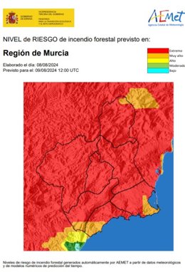 Archivo - Riesgo de incendio forestal