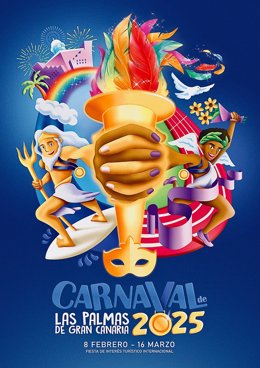 Cartel Carnaval de Las Palmas de Gran Canaria 2025