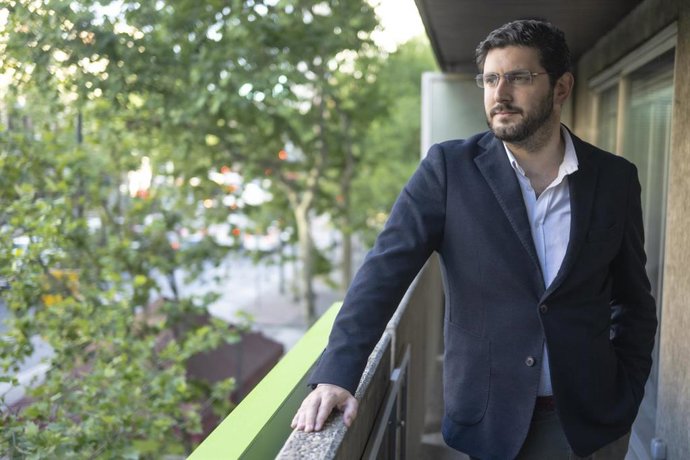Archivo - El portavoz de VOX en las Cortes de Aragón, Alejandro Nolasco.