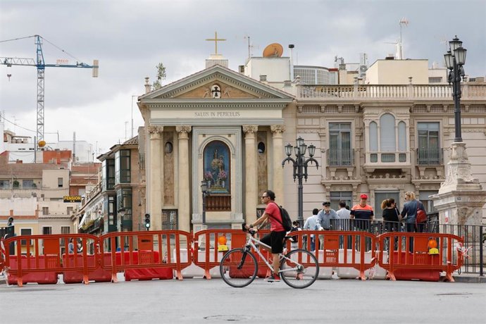 Archivo - Unas obras en Murcia.