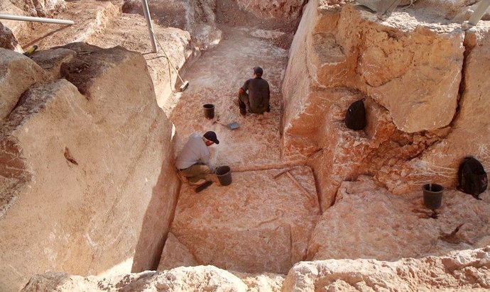 Restos de la cantera cercana a Jerusalén de donde se creen salieron las piedras para el Segundo Templo