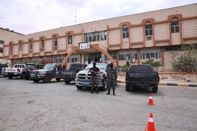 Archivo - Fuerzas de seguridad libias en la ciudad de Tarhuna, Libia