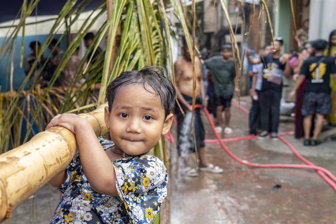 Archivo - Un niño rohingya refugiado en Cox's Bazar (Bangladesh)