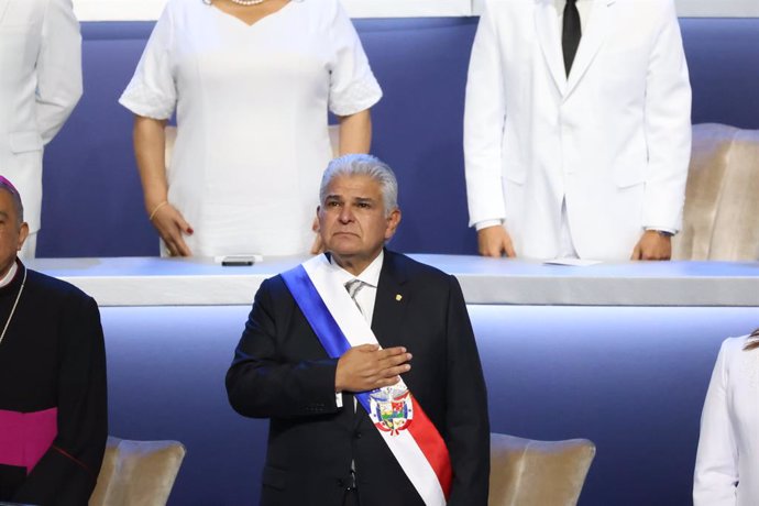 Archivo - BEIJING, July 3, 2024  -- Panama's President Jose Raul Mulino attends the presidential inauguration ceremony in Panama City, Panama, July 1, 2024.