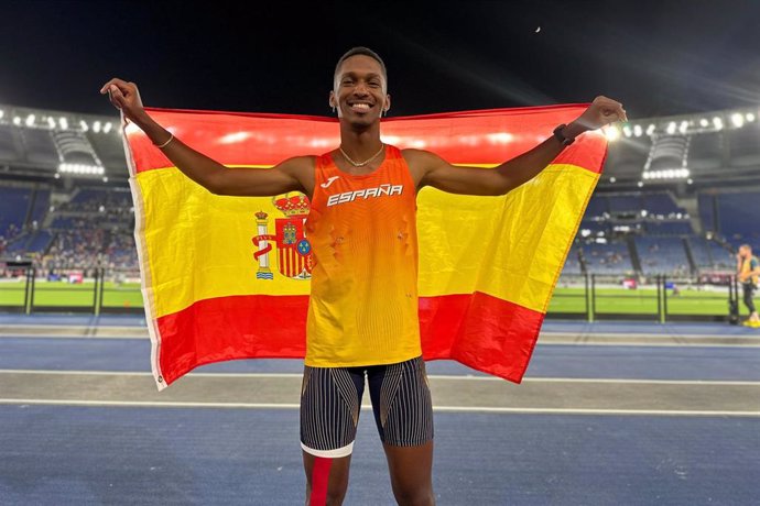 Archivo - Jordan Díaz, campeón de Europa al aire libre en triple salto.