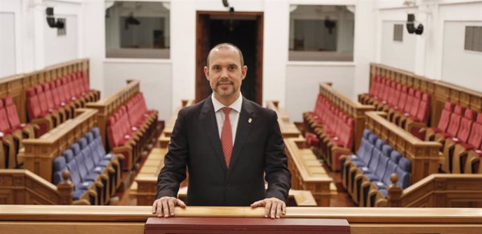 Archivo - El presidente de las Cortes de C-LM, Pablo Bellido