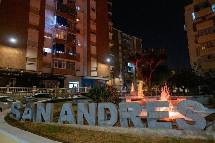 Fuente de San Andrés en el distrito Carretera de Cádiz de Málaga tras la reparación
