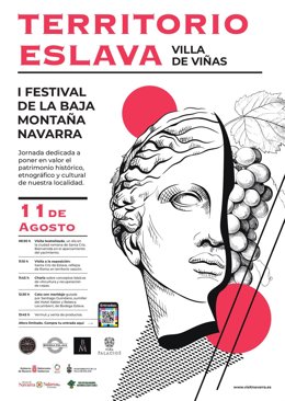 Cartel del I Festival Territorio Eslava Viña de Viñas.