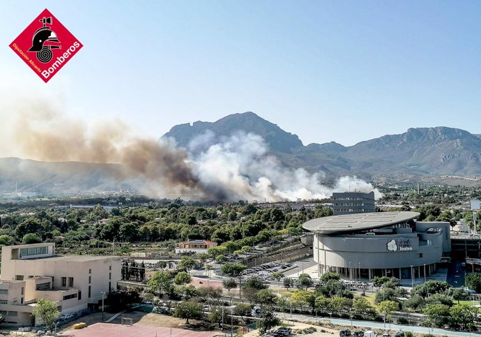 Incendio en Benidorm