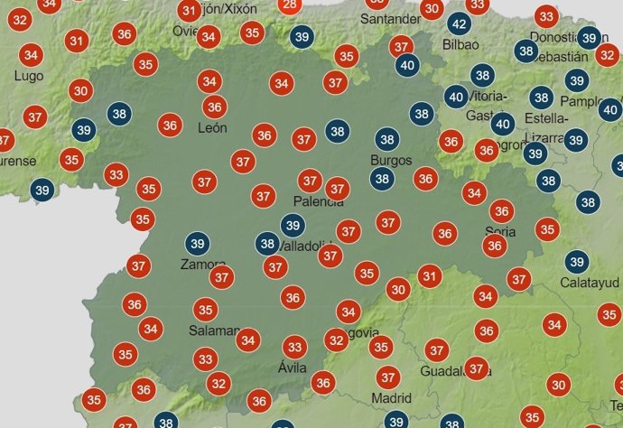 Previsión del tiempo para este domingo, 11 de agosto