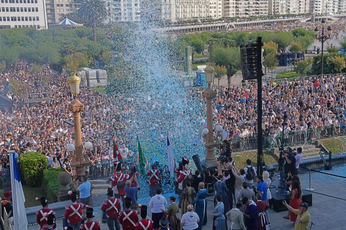 Incio de las fiestas de San Sebastián