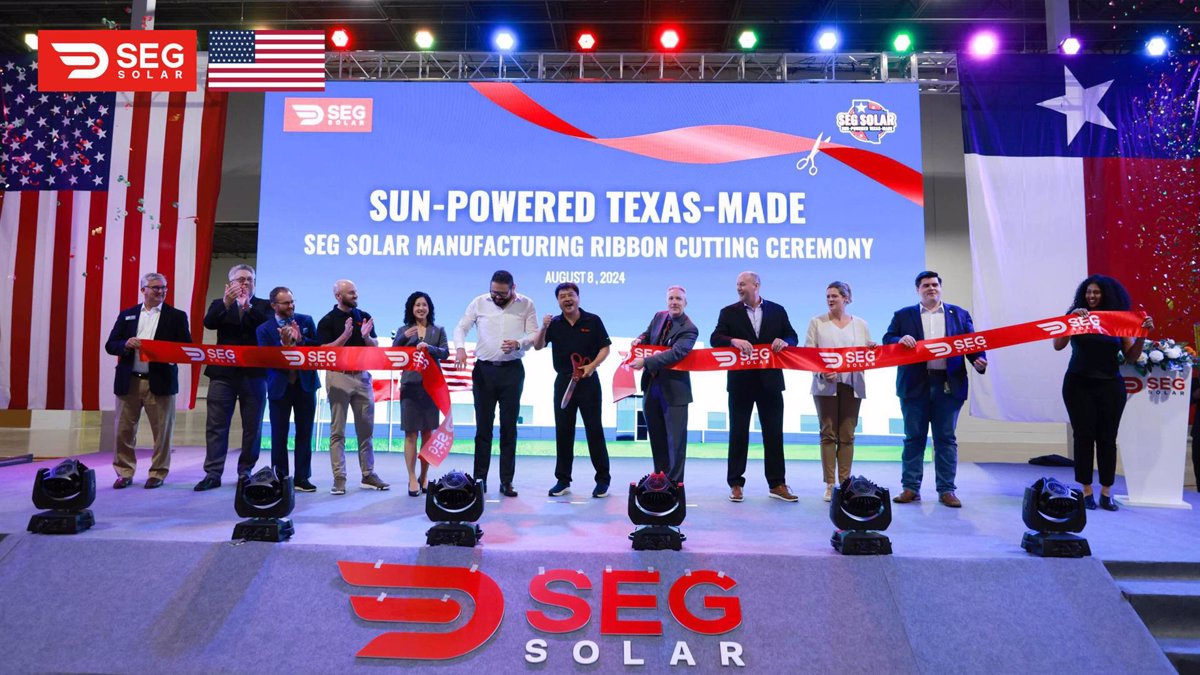 SEG Solar inaugurates a modular plant in Houston and presents the first module