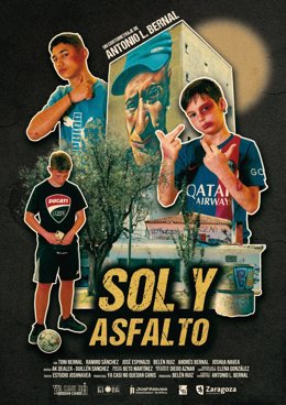 Cartel del cortometraje "Sol y asfalto".