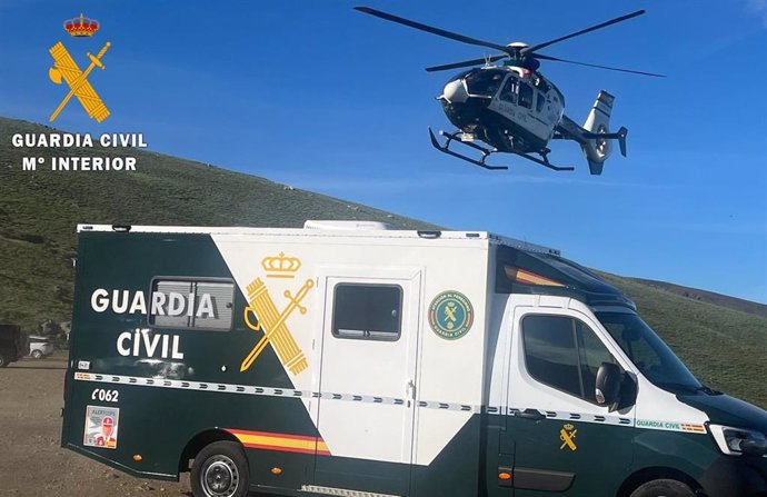 Operativo de búsqueda del desaparecido en la Sierra de Béjar (Salamanca).