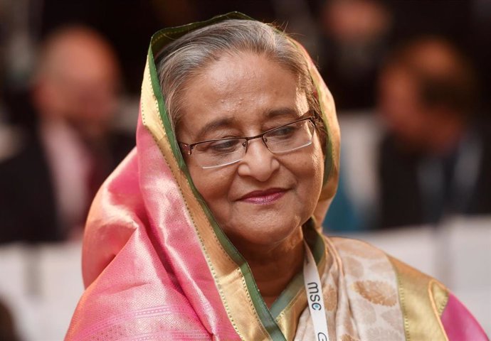 Archivo - Sheij Hasina, ex primera ministra de Bangladesh 