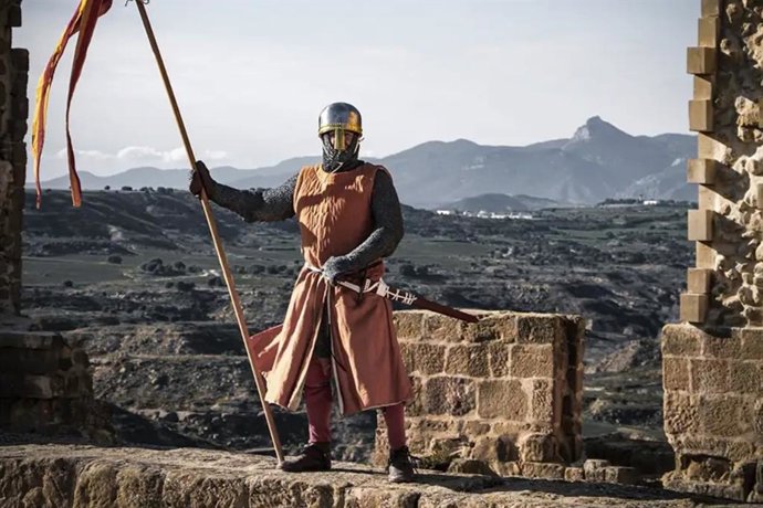 Una de las recreaciones que pueden verse en el castillo de Quicena.