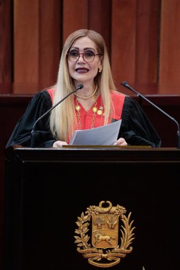 Archivo - La presidenta del Tribunal Supremo de Justicia de Venzuela, Caryslia Rodríguez