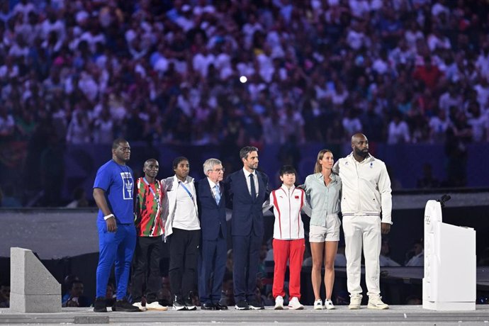 Thomas Bach en la ceremonia de clausura de Paris 2024