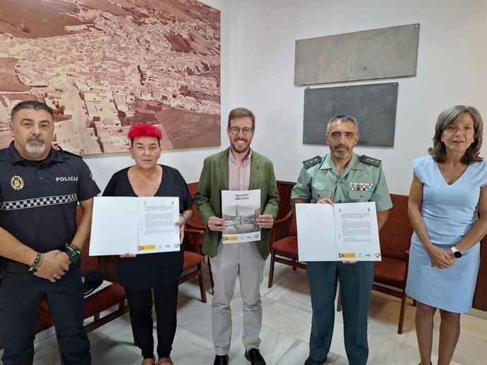 Francisco Toscano Rodero en la adhesión de El Saucejo al sistema VioGén