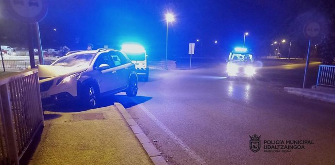 Imagen de uno de los accidentes de tráfico atendidos este fin de semana.