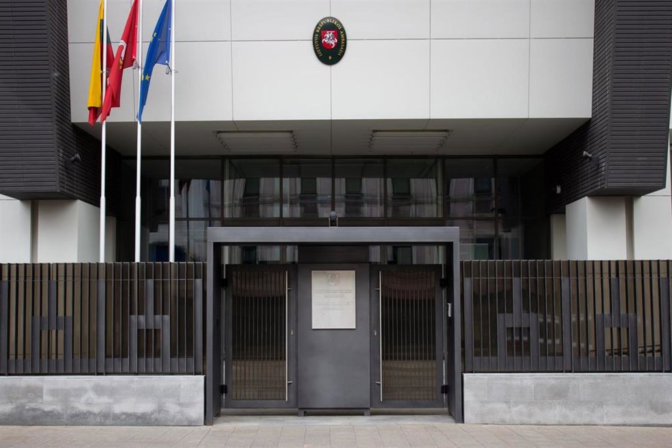 Archivo - Imagen de archivo de la Embajada de Lituania en Rusia.