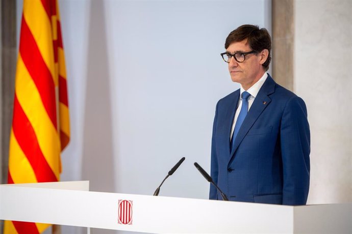 El presidente de la Generalitat de Catalunya, Salvador Illa