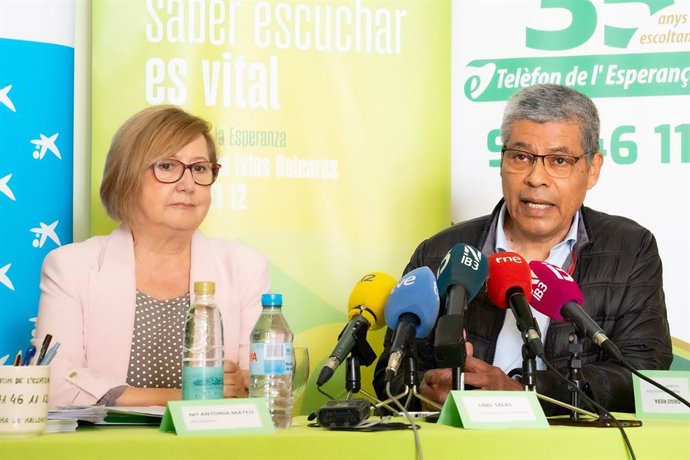 El portavoz del Teléfono de la Esperanza en Baleares, Lino Salas.
