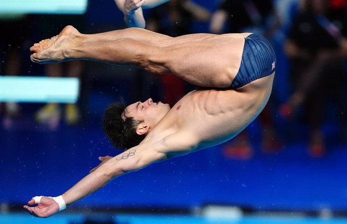 Tom Daley durante los Juegos Olímpicos de París 