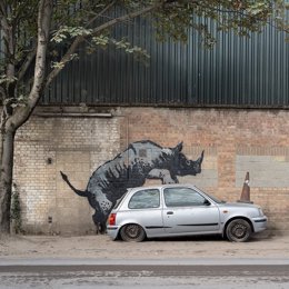 El octavo grafiti del artista, ubicado en la calle Westmoor del barrio de Charlton, al sureste de Londres