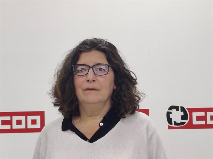 Archivo - La secretaria general de CCOO Euskadi, Loli García