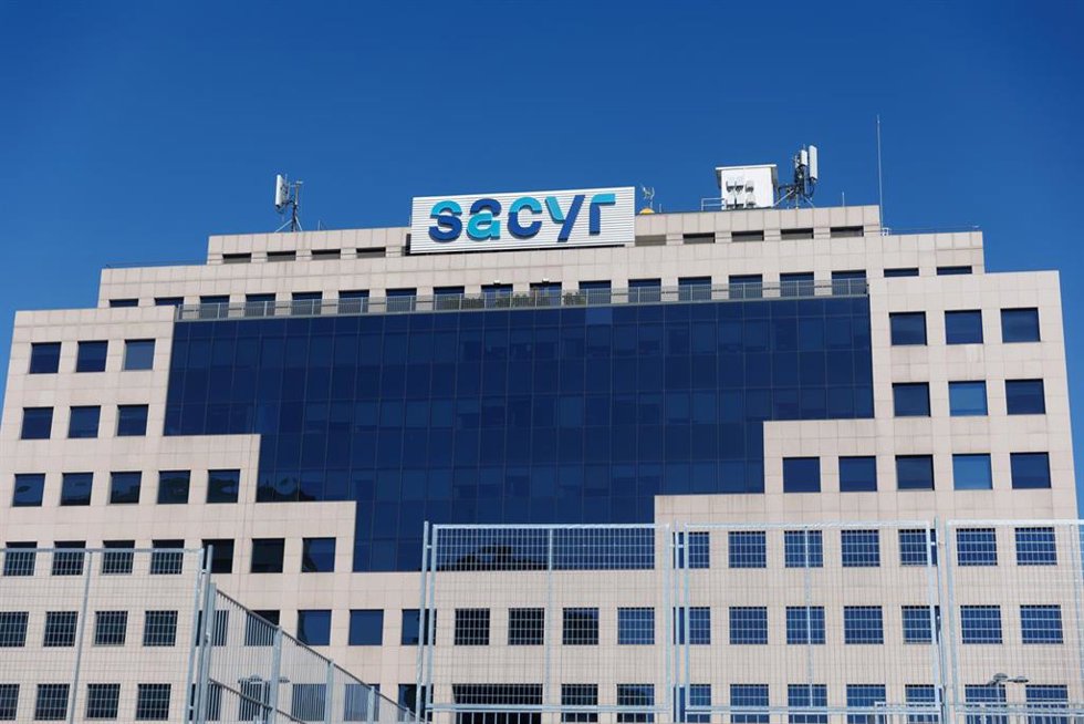 Archivo - Fachada de la sede de Sacyr, a 27 de marzo de 2023, en Madrid (España). Sacyr, S. A. es una empresa española que cotiza en el Ibex 35.