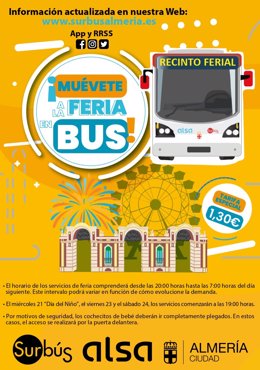 Información del autobús para la Feria 2024.