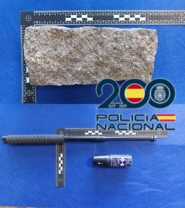 Cuatro detenidos en Valladolid por una pelea con una defensa extensible, un spray lacrimógeno y un adoquín.