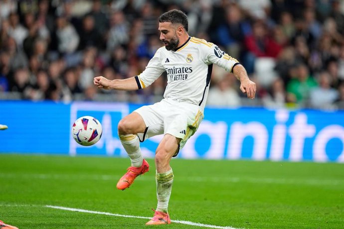 Archivo - Daniel Carvajal, durante un partido con el Real Madrid.