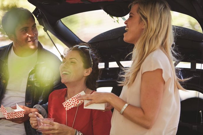 Viajeros en un coche compartido de BlaBlaCar