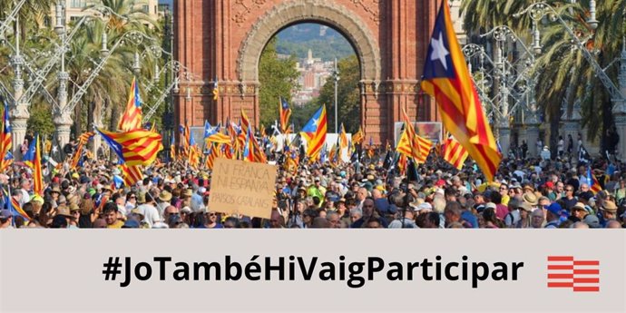 Imagen de la campaña del Consell de la República para la "autoinculpación" de asistentes al acto de Puigdemont