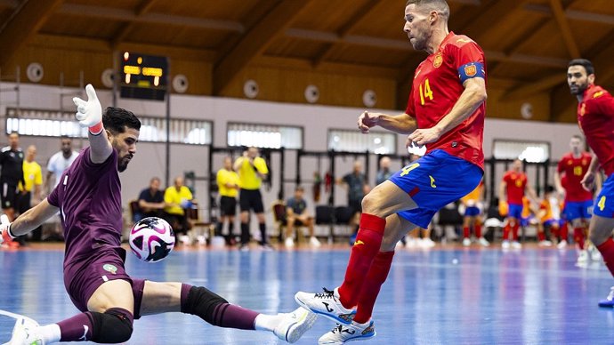 Marruecos - España, preparación Mundial de fútbol sala de Uzbekistán