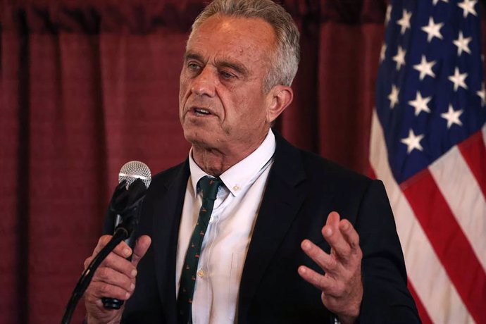 July 26, 2024: Robert F. Kennedy Jr. speaks to a crowd at Winthrop University in Rock Hill, South Carolina, during a campaign stop.