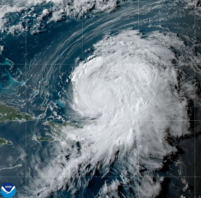 August 14, 2024 - Puerto Rico - Ernesto intensified into a Category 1 hurricane Wednesday as it churned north of Puerto Rico, where it unleashed torrential rain and damaging winds that triggered flash flood warnings and cut power to nearly half the isla
