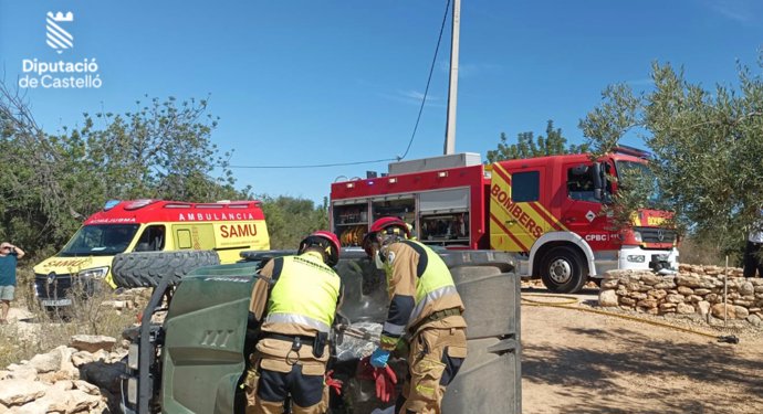 Muere una mujer de 69 años en un accidente de quad en Cervera del Maestre (Castellón)