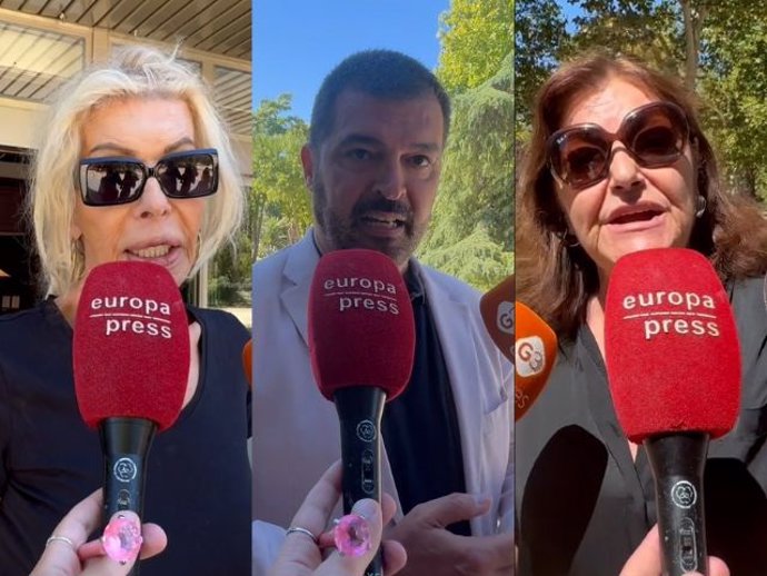 Bibiana Fernández, César Henrich y Charo Reina