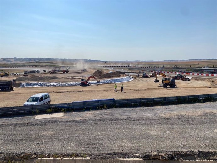 Imagen de las obras del Circuito de Navarra