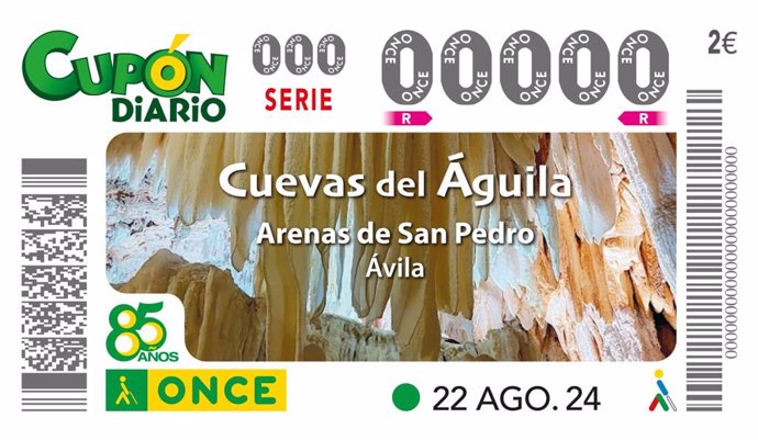 Las Cuevas del Águila de Ávila invitarán a conocer este patrimonio en el cupón de la ONCE del próximo jueves.